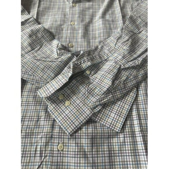 Peter Millar Mens Check Pattern Long Sleeve Button up Shirt Size XL Colorful - Picture 3 of 12